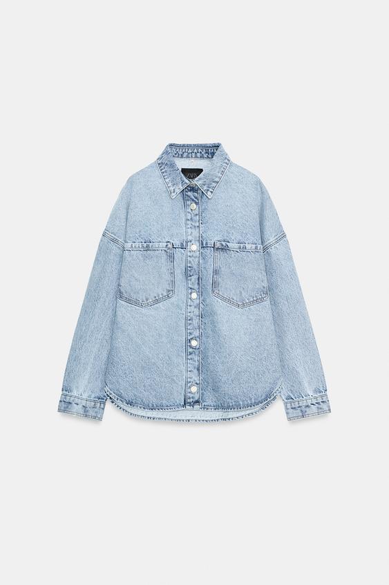 Blouson Z1975 en denim oversize à capuche