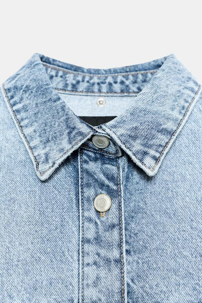 Blouson Z1975 en denim oversize à capuche