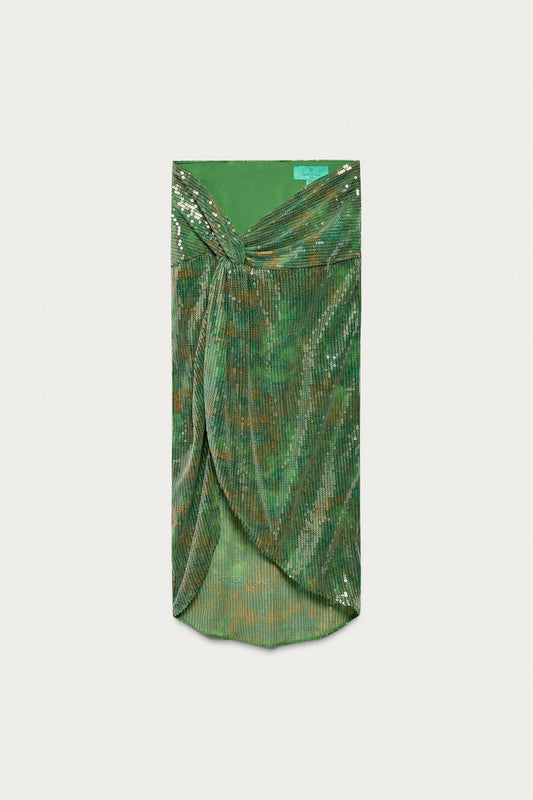 Paréo à sequins avec nœud Marisa Berenson x Zara