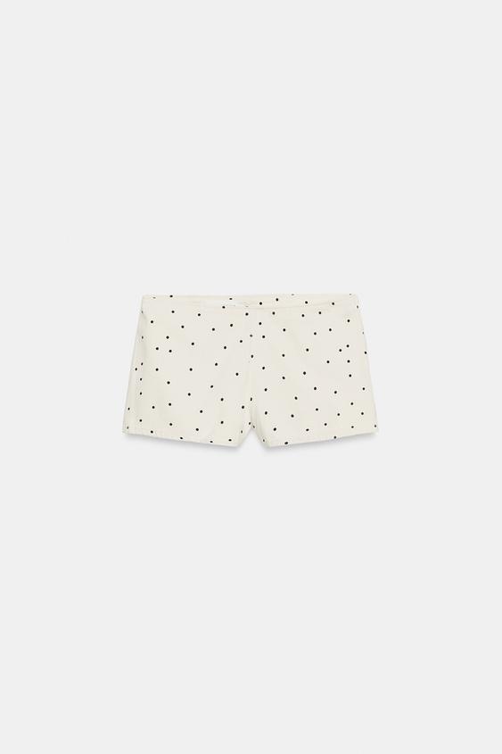 Short mini à pois