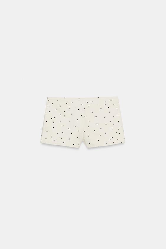 Short mini à pois