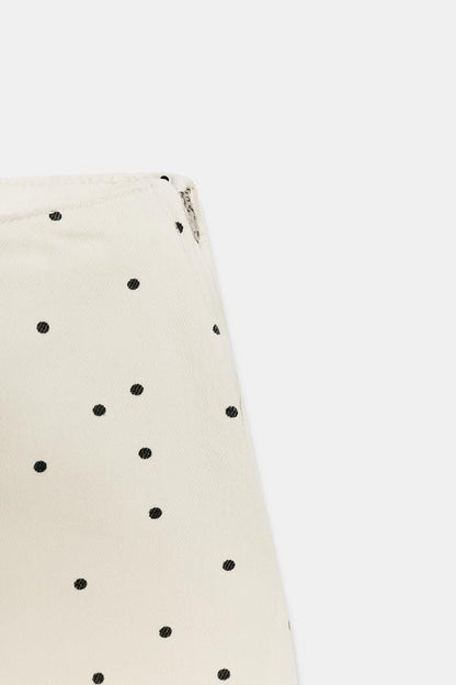 Short mini à pois