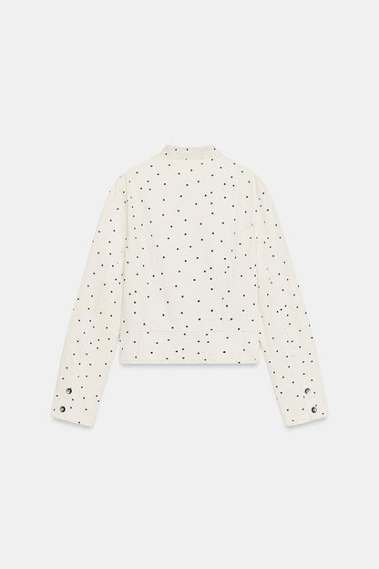 Veste cintrée à pois