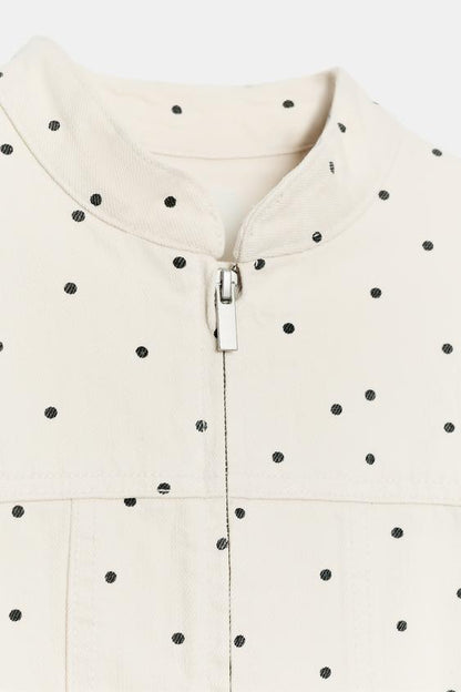 Veste cintrée à pois