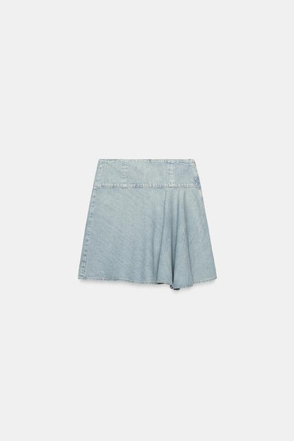 Jupe midi en denim TRF