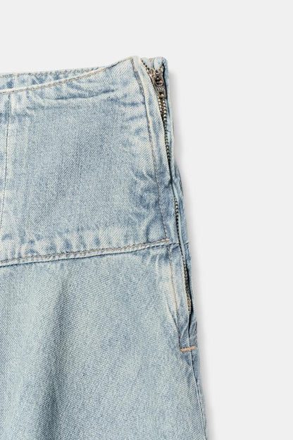 Jupe midi en denim TRF