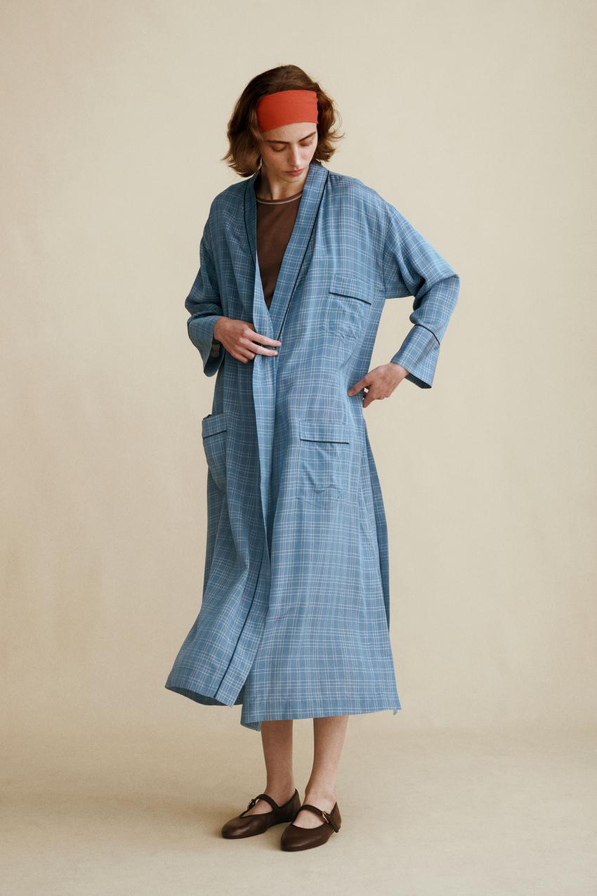 Robe à carreaux Caramel London x Zara