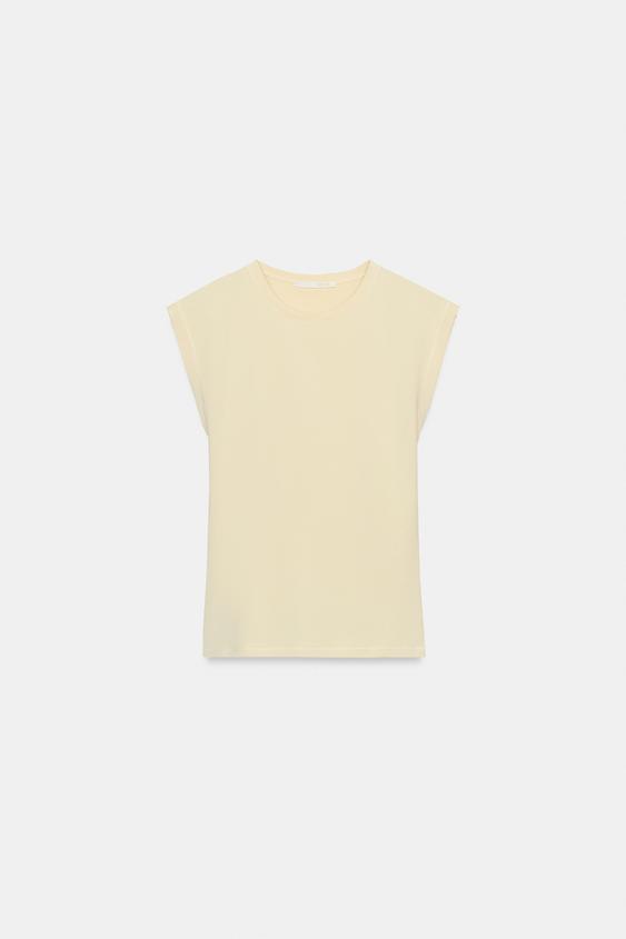 T-shirt en coton sans manches