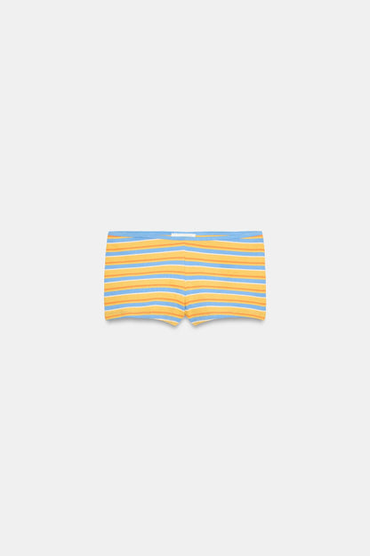 Short mini à rayures