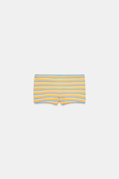 Short mini à rayures
