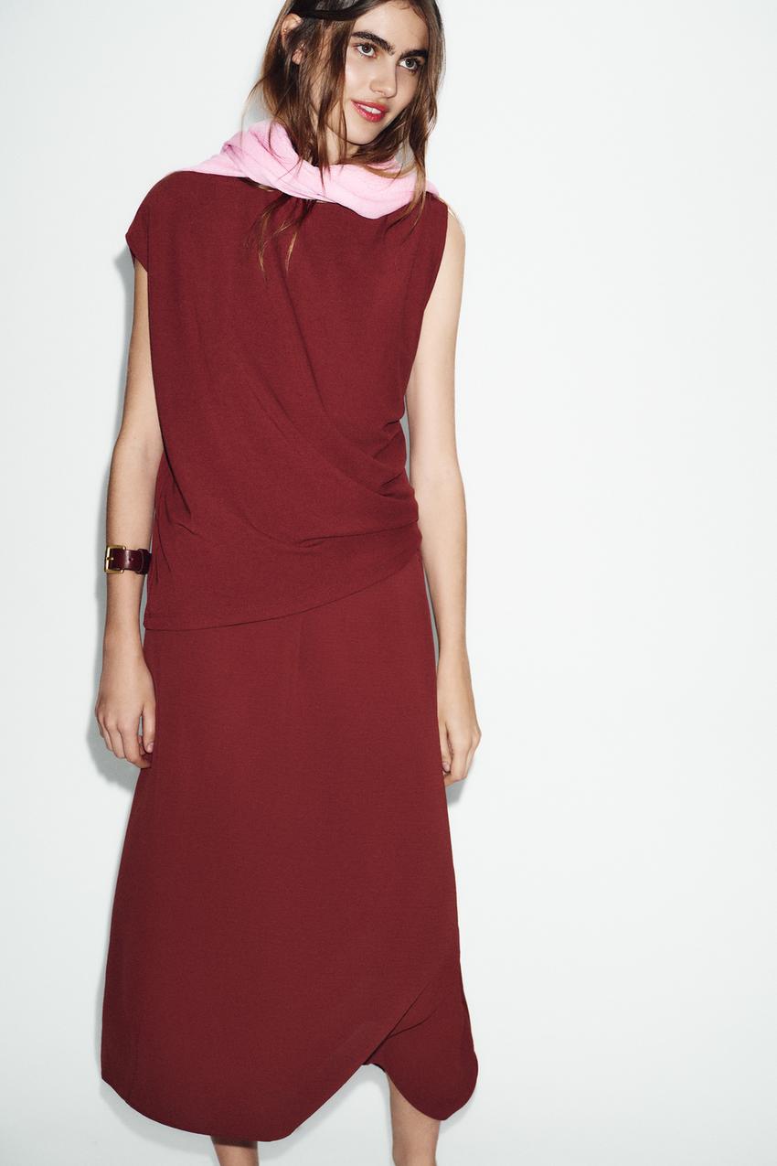 Robe longue asymétrique