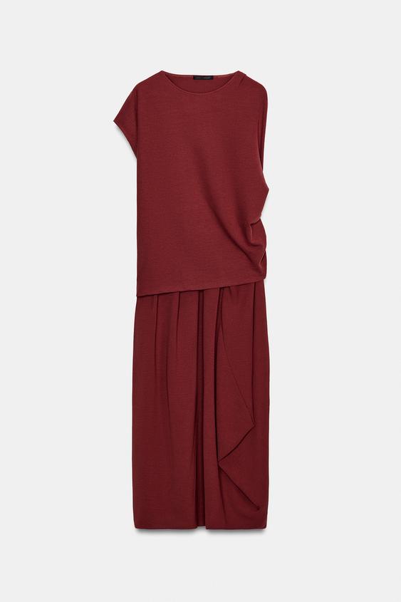Robe longue asymétrique