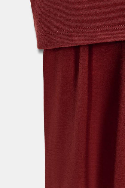 Robe longue asymétrique