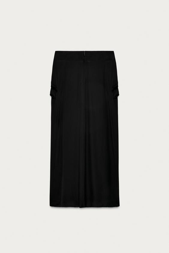 Jupe drapée Marisa Berenson x Zara