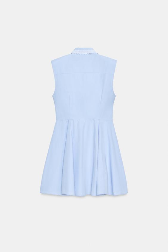 Robe chemise à épaulettes