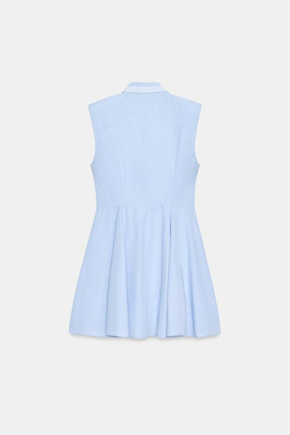 Robe chemise à épaulettes