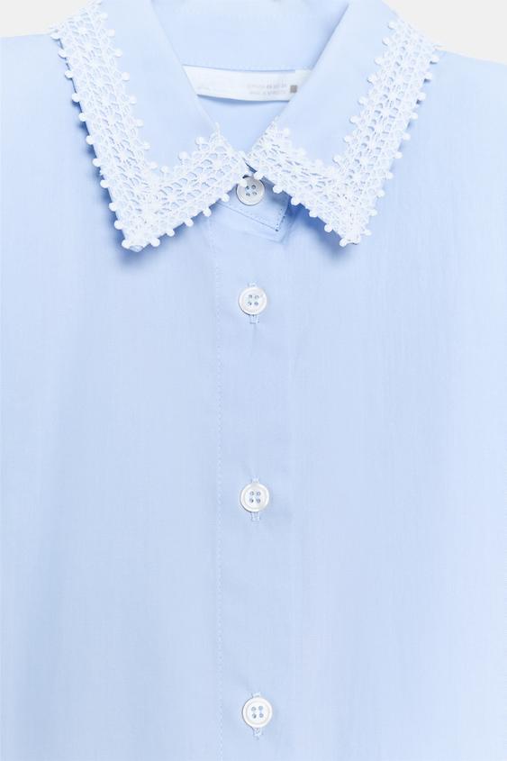 Robe chemise à épaulettes