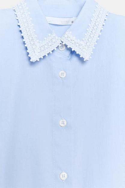 Robe chemise à épaulettes