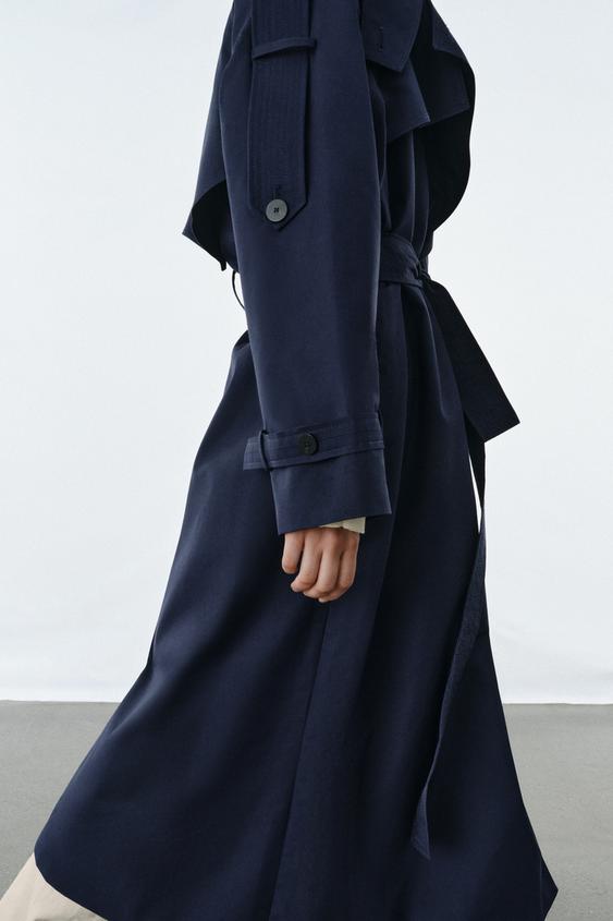 Trench oversize avec ceinture ZW Collection