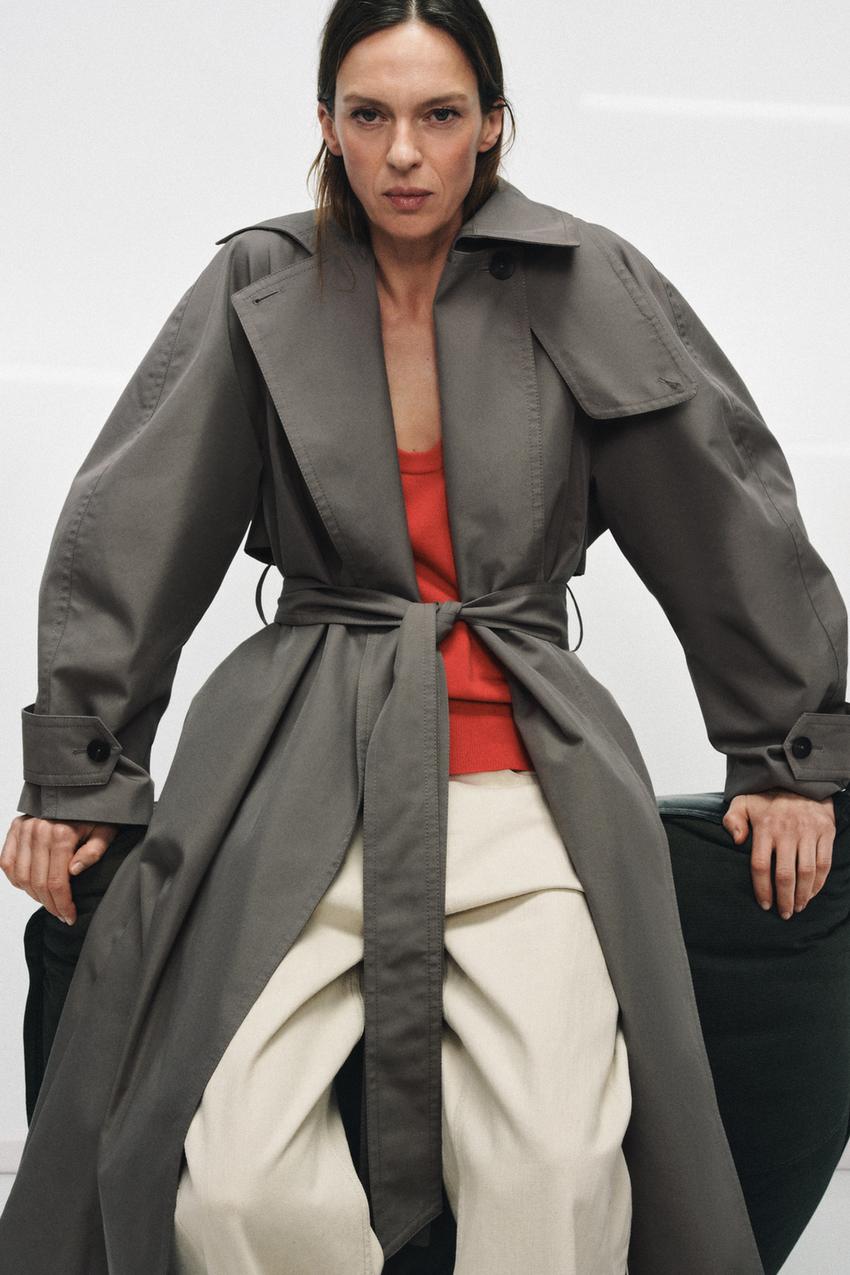 Trench oversize avec ceinture ZW Collection