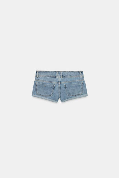 Short mini en denim TRF à poches