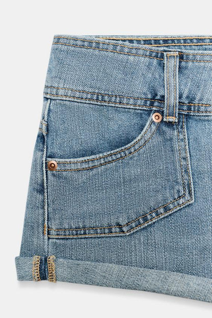 Short mini en denim TRF à poches