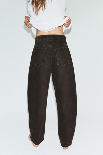 Jean TRF barrel taille haute