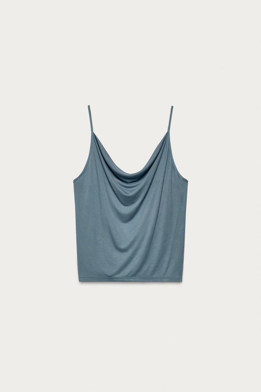 Top drapé Marisa Berenson x Zara