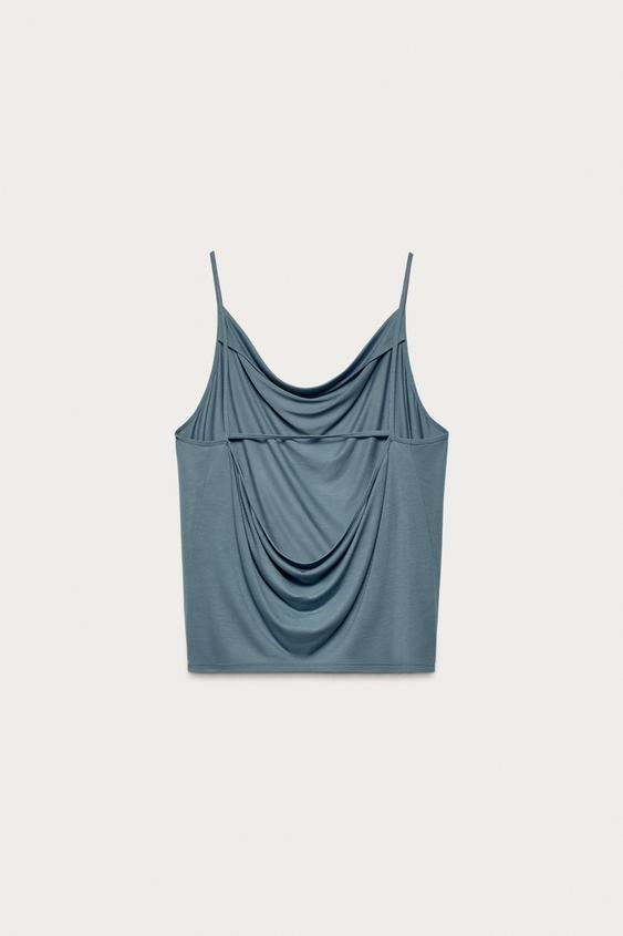 Top drapé Marisa Berenson x Zara