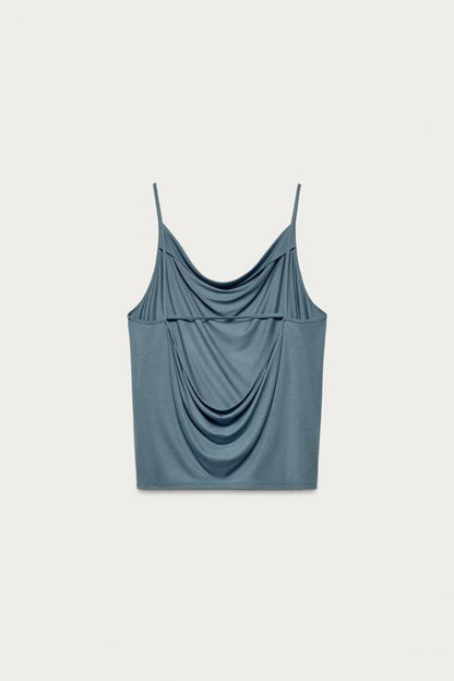 Top drapé Marisa Berenson x Zara