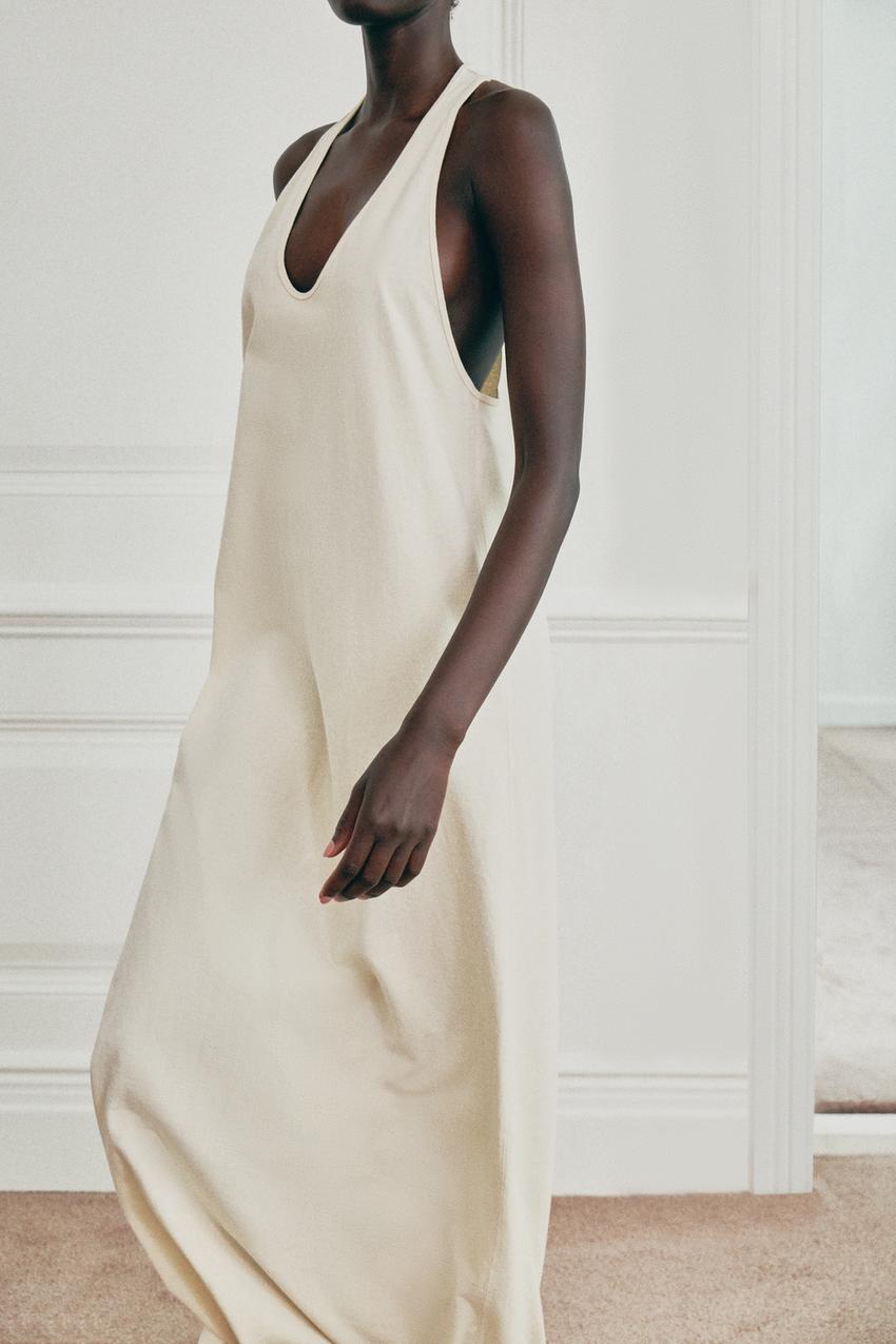 Robe longue en coton