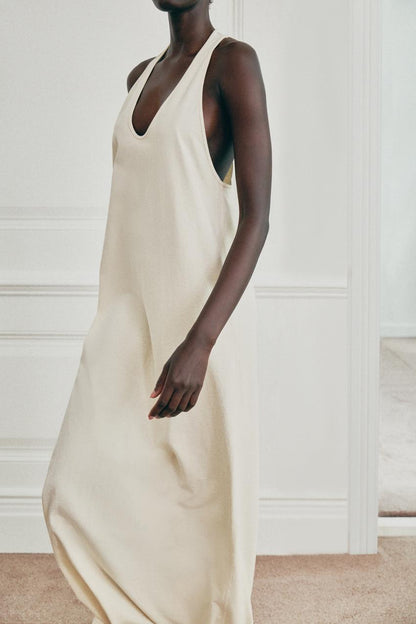 Robe longue en coton