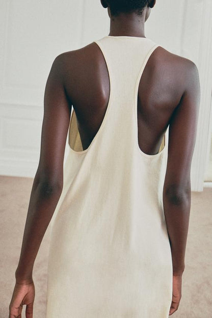 Robe longue en coton