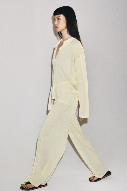 Pantalon droit fluide
