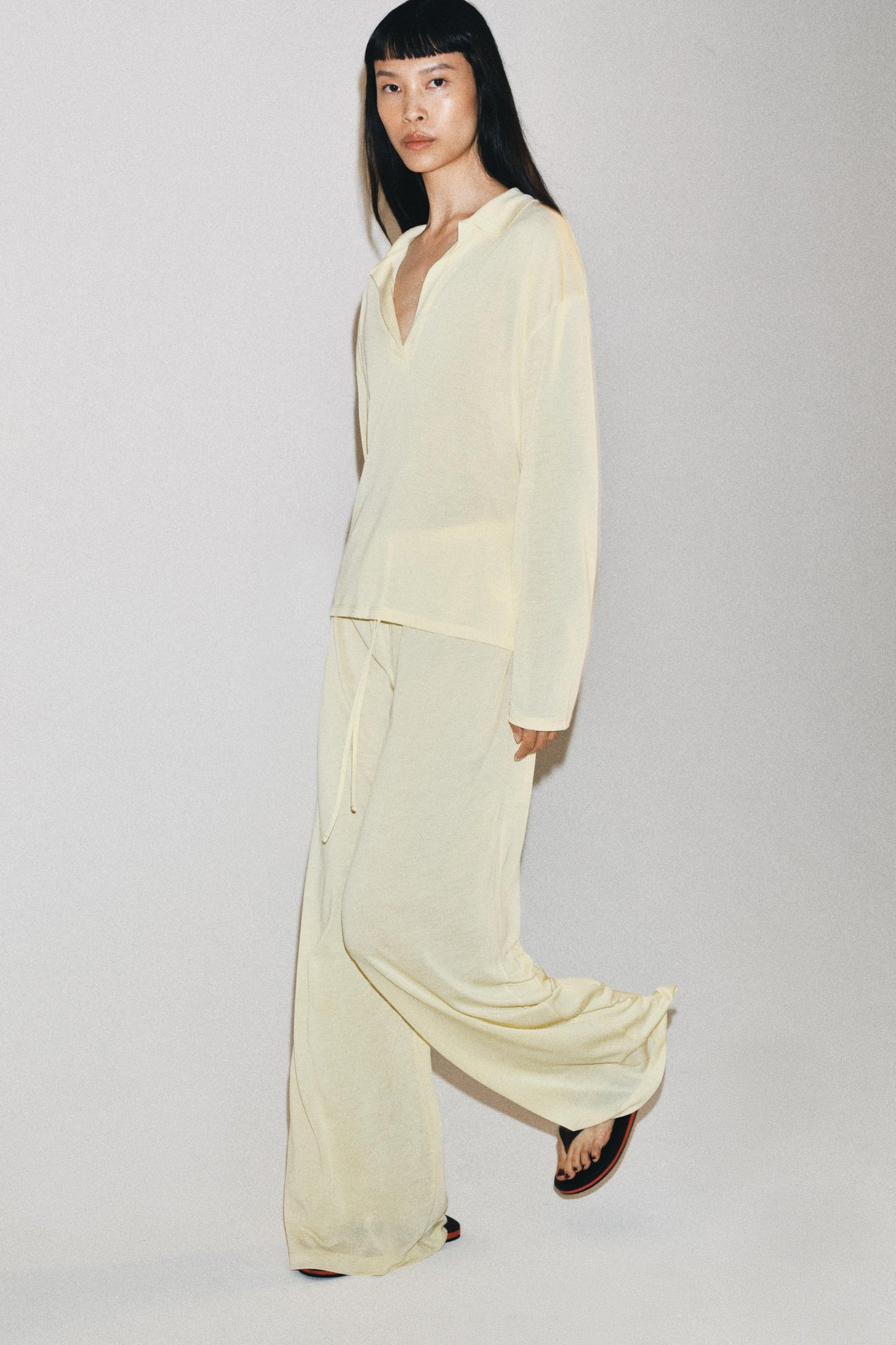 Pantalon droit fluide