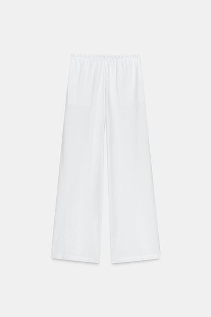Pantalon droit en coton