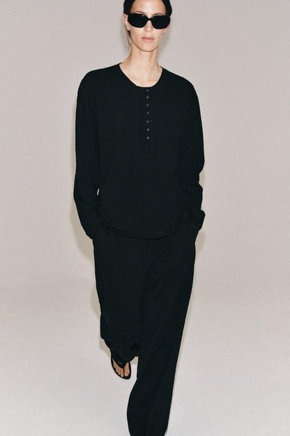 Pantalon droit en coton