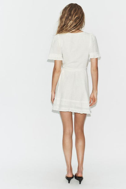 Robe courte croisée structurée