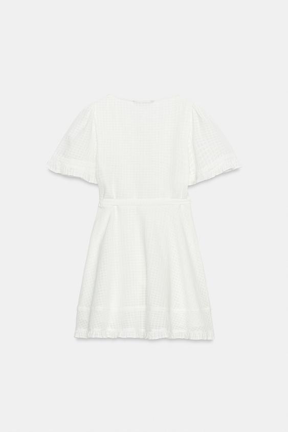 Robe courte croisée structurée