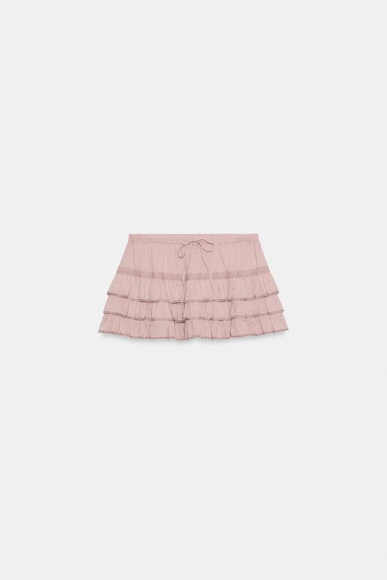 Jupe-culotte à volants