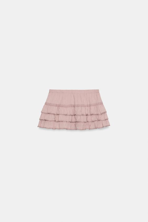Jupe-culotte à volants