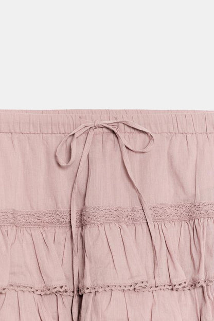 Jupe-culotte à volants