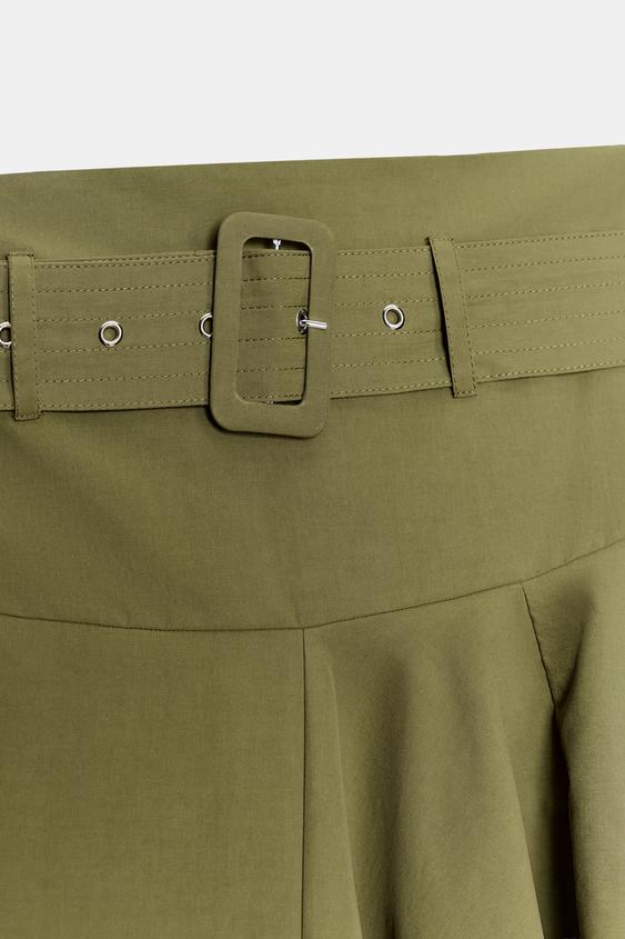 Jupe midi avec ceinture
