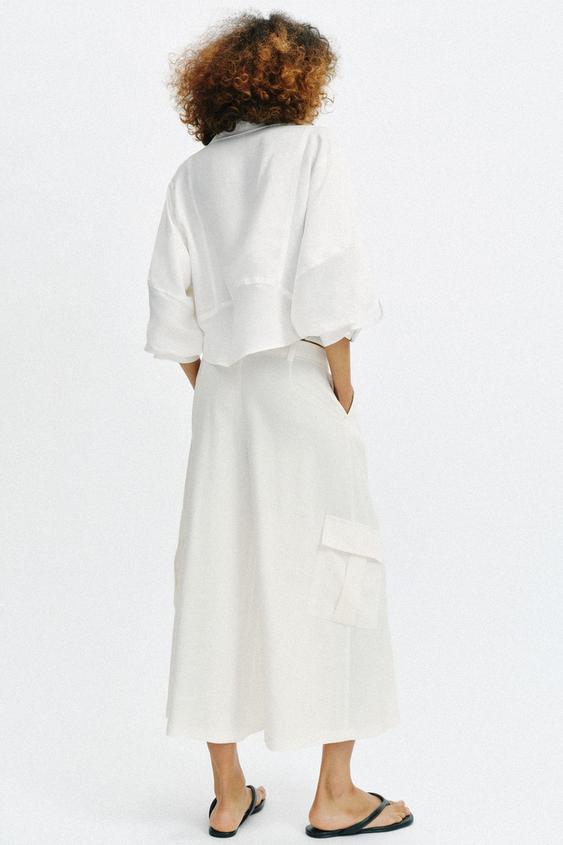 Pantalon-culotte à poches
