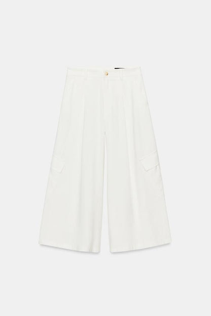 Pantalon-culotte à poches