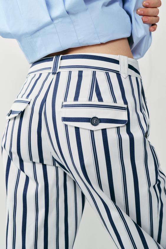 Pantalon chino à rayures