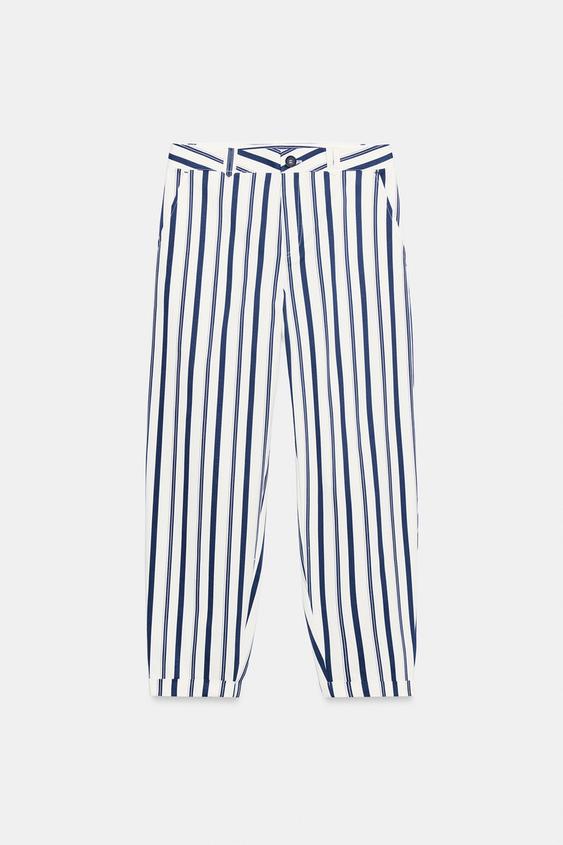 Pantalon chino à rayures