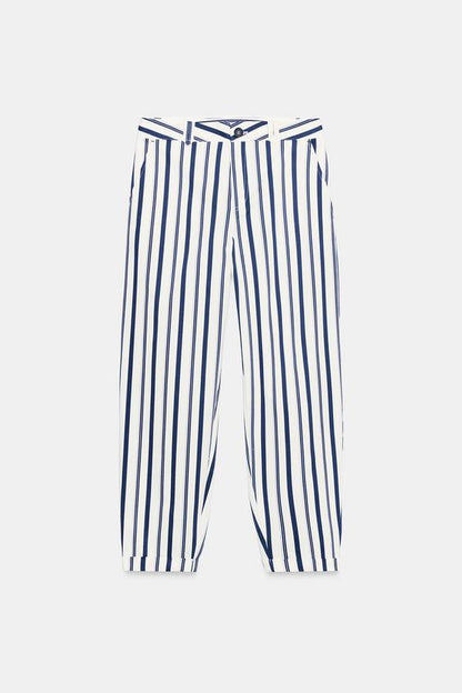 Pantalon chino à rayures