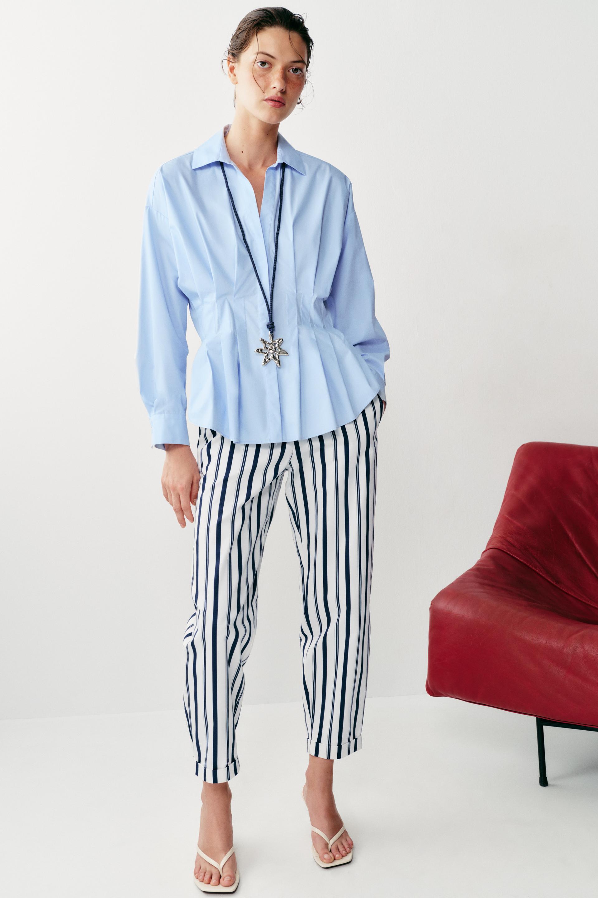 Pantalon chino à rayures