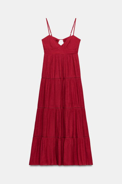 Robe longue à bretelles